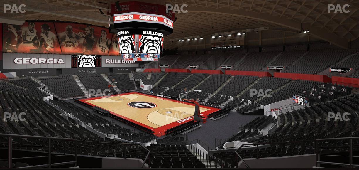 Stegeman Coliseum - Section Pp Seat View
