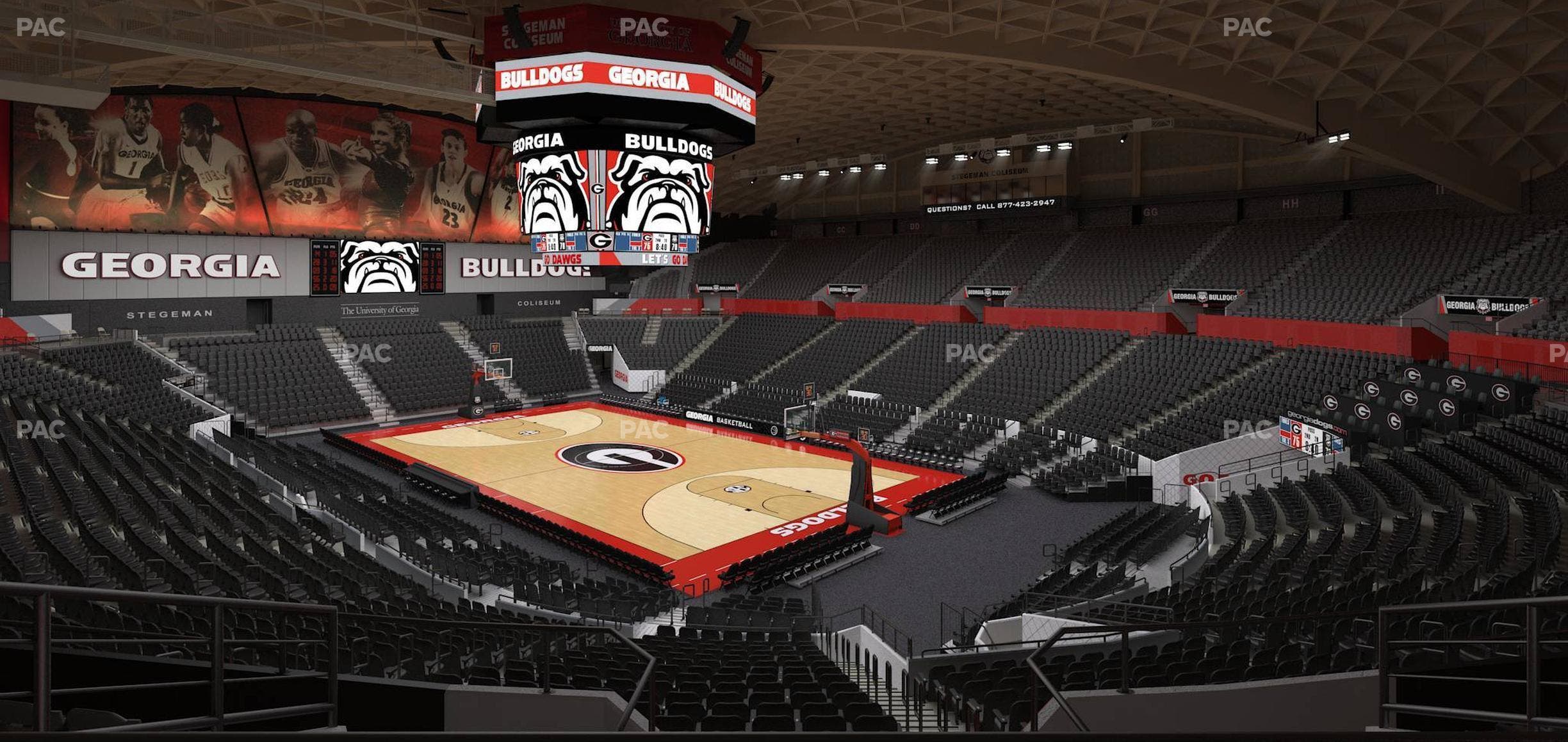 Stegeman Coliseum - Section Pp Seat View