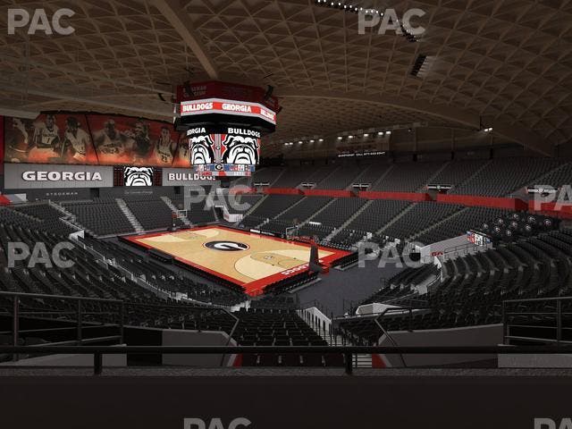 Stegeman Coliseum - Section Pp Seat View