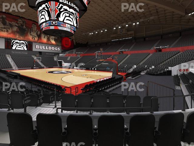 Stegeman Coliseum - Section Q Seat View
