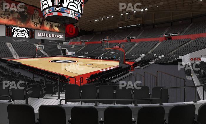 Stegeman Coliseum - Section Q Seat View