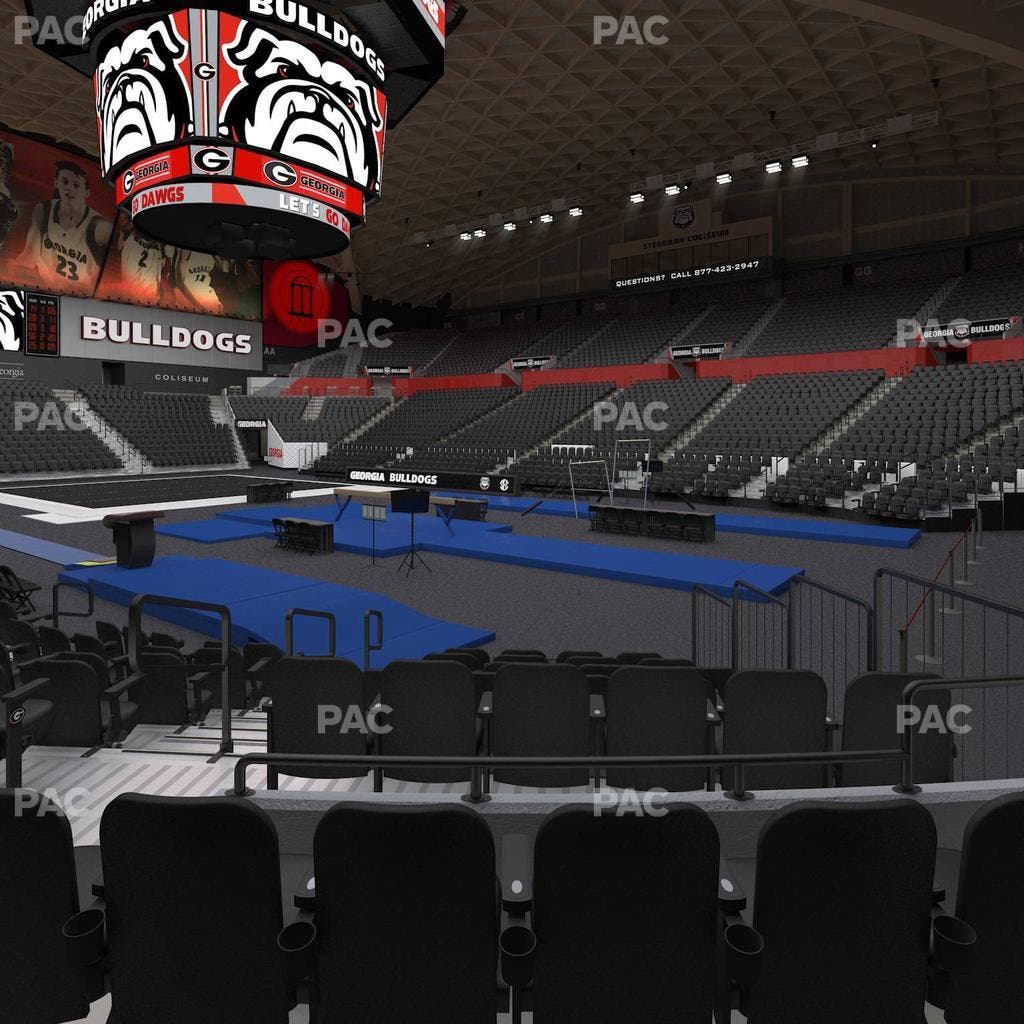 Stegeman Coliseum - Section Q Seat View