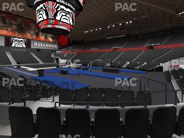 Stegeman Coliseum - Section Q Seat View