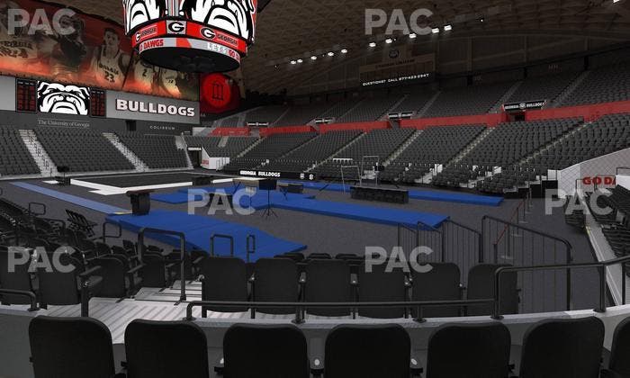 Stegeman Coliseum - Section Q Seat View