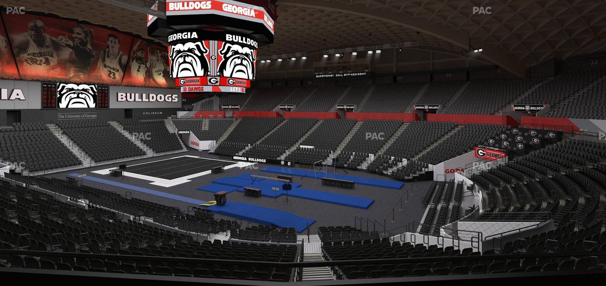 Stegeman Coliseum - Section Qq Seat View