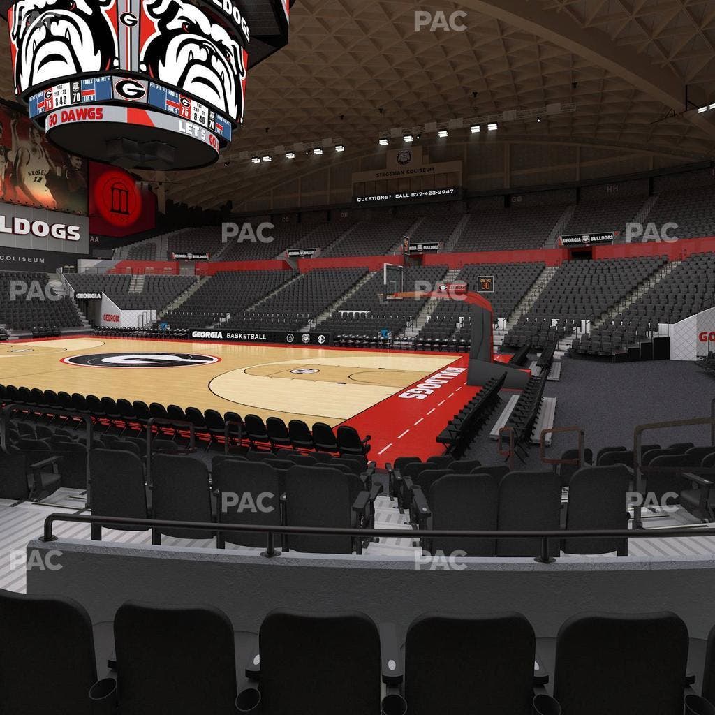 Stegeman Coliseum - Section R Seat View
