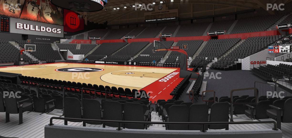 Stegeman Coliseum - Section R Seat View