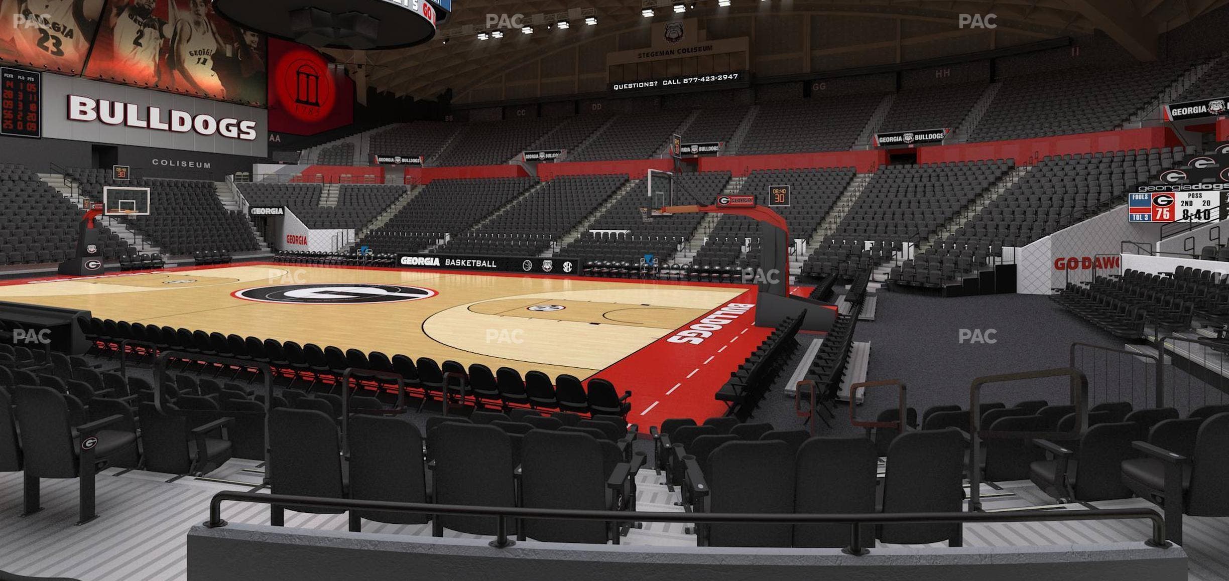 Stegeman Coliseum - Section R Seat View