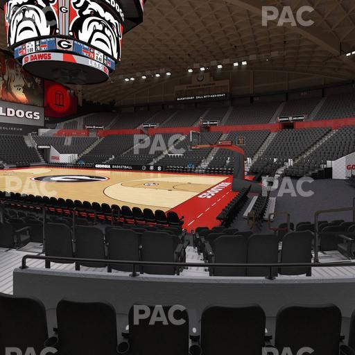 Stegeman Coliseum - Section R Seat View