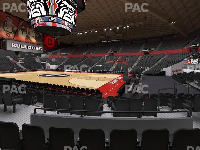 Stegeman Coliseum - Section R Seat View