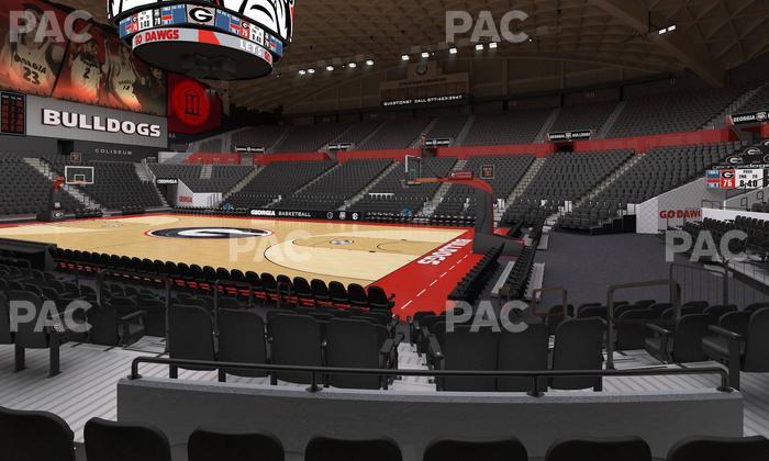 Stegeman Coliseum - Section R Seat View