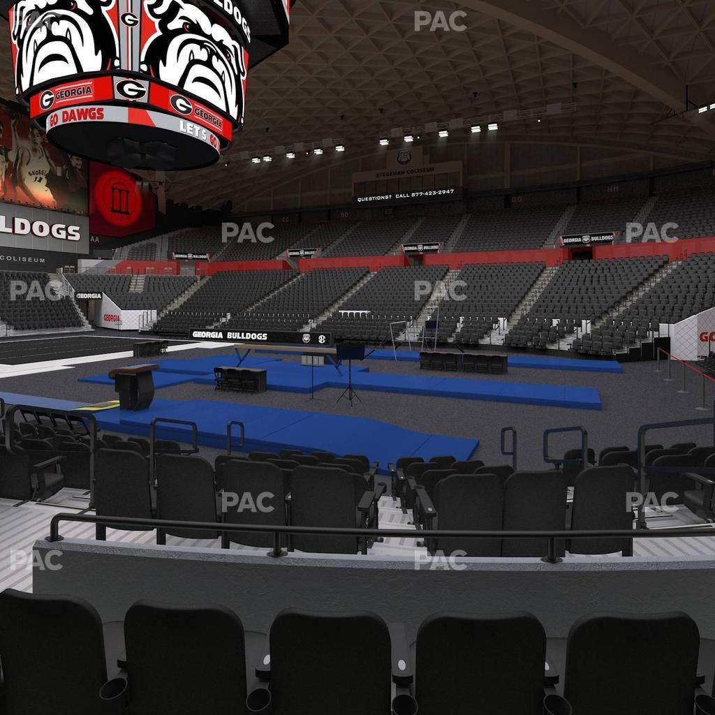 Stegeman Coliseum - Section R Seat View