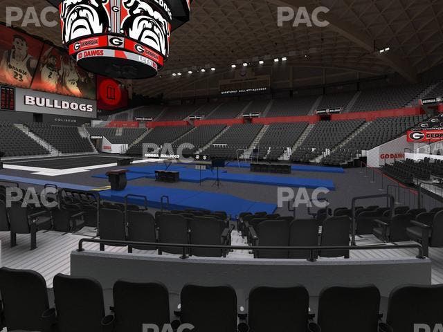 Stegeman Coliseum - Section R Seat View