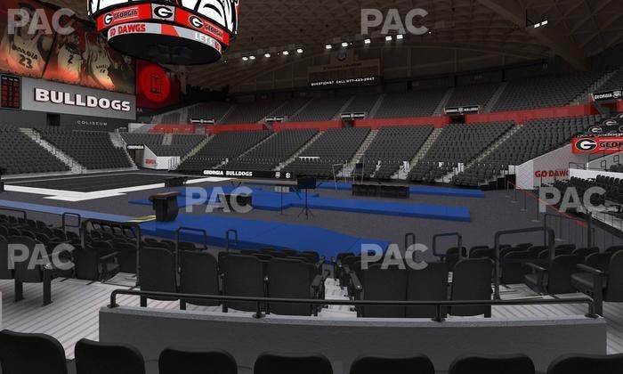 Stegeman Coliseum - Section R Seat View