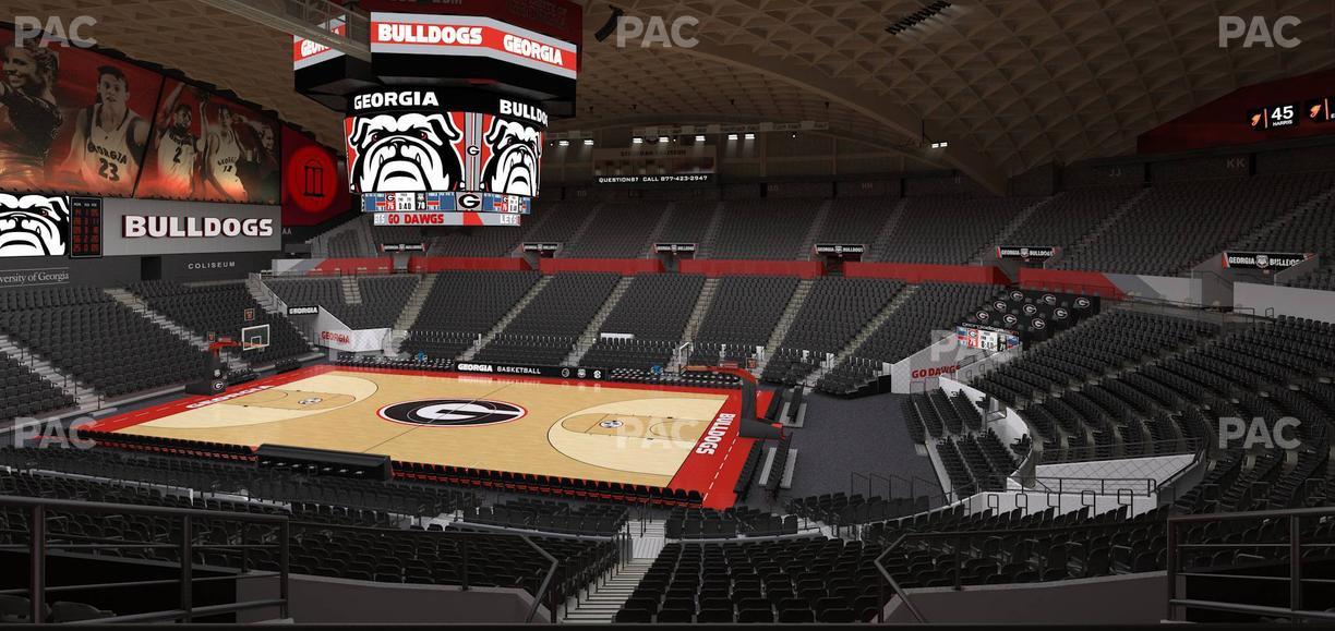 Stegeman Coliseum - Section Rr Seat View