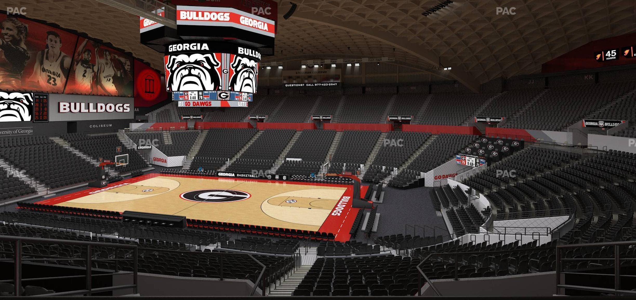 Stegeman Coliseum - Section Rr Seat View