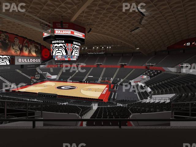 Stegeman Coliseum - Section Rr Seat View