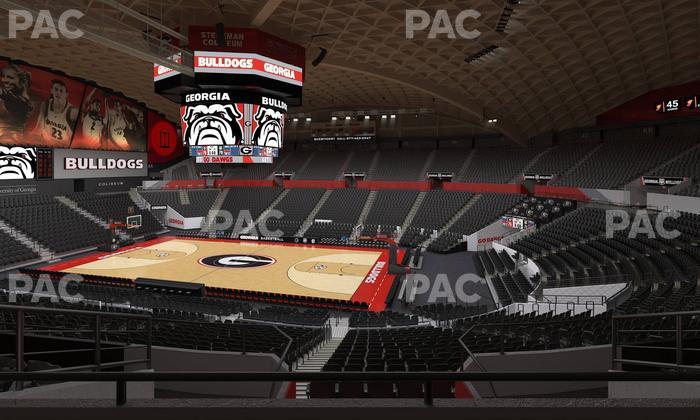 Stegeman Coliseum - Section Rr Seat View