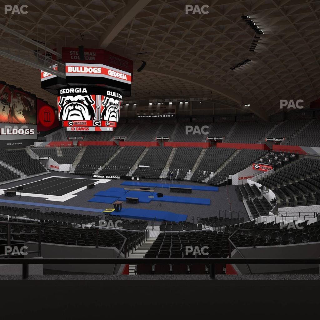 Stegeman Coliseum - Section Rr Seat View