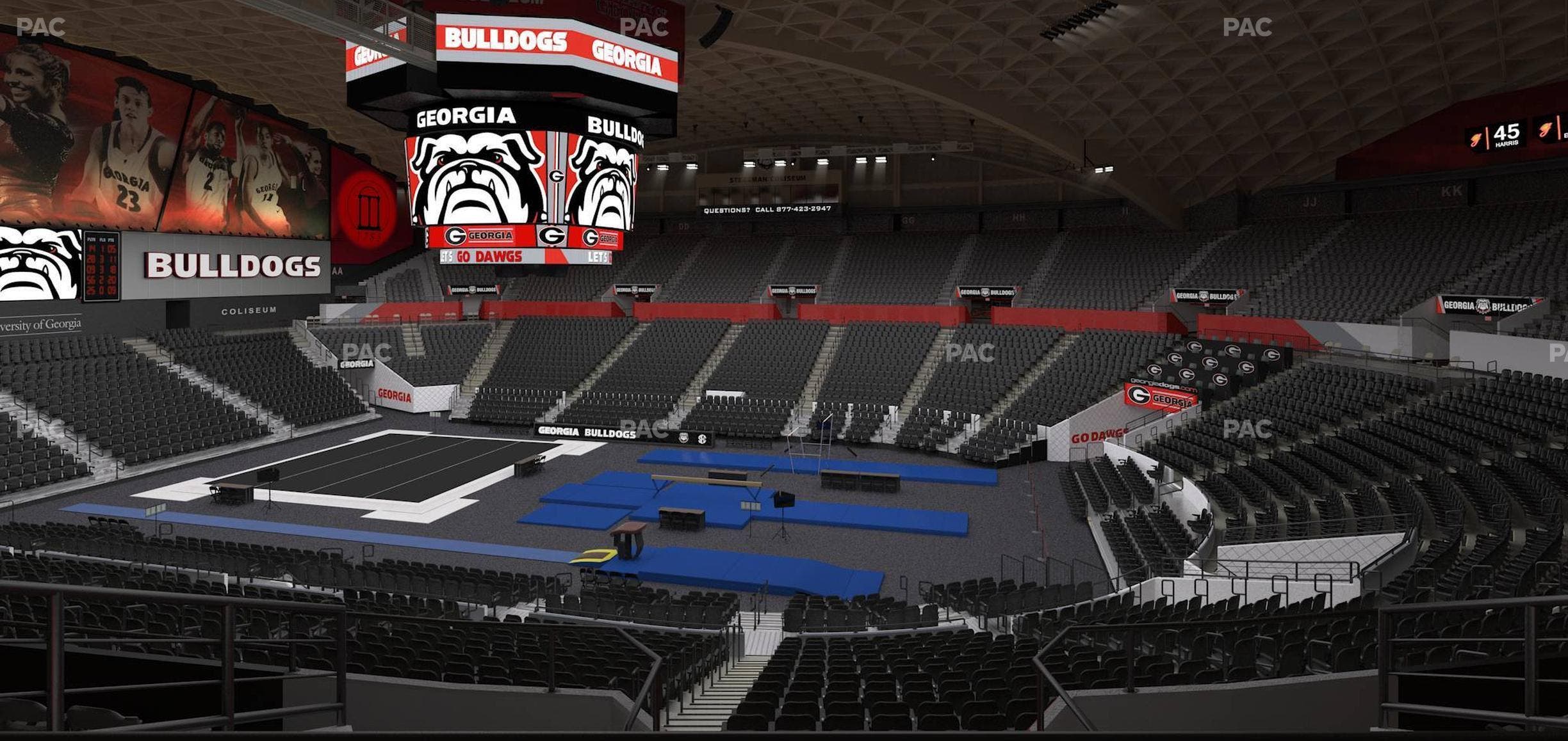 Stegeman Coliseum - Section Rr Seat View