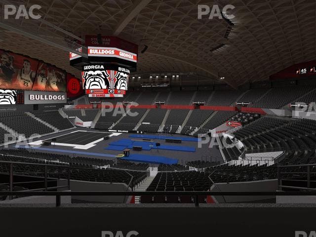 Stegeman Coliseum - Section Rr Seat View