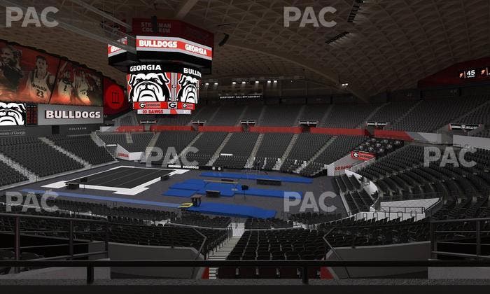 Stegeman Coliseum - Section Rr Seat View
