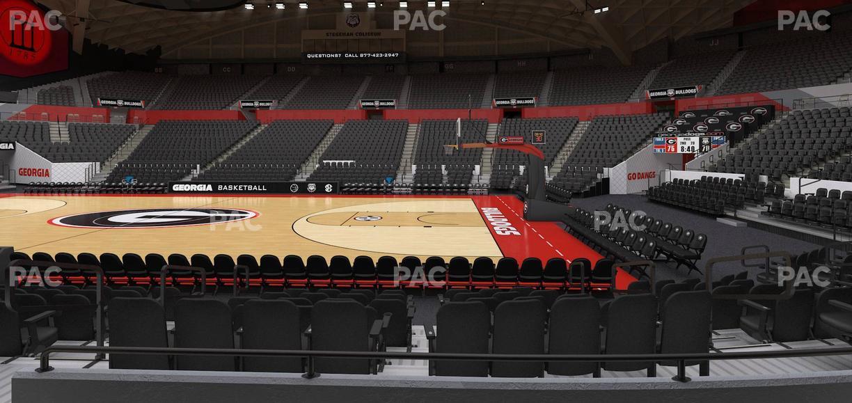 Stegeman Coliseum - Section S Seat View