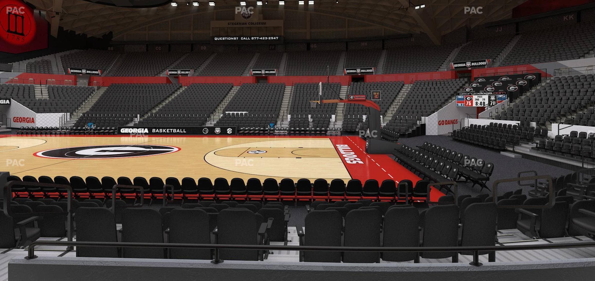 Stegeman Coliseum - Section S Seat View