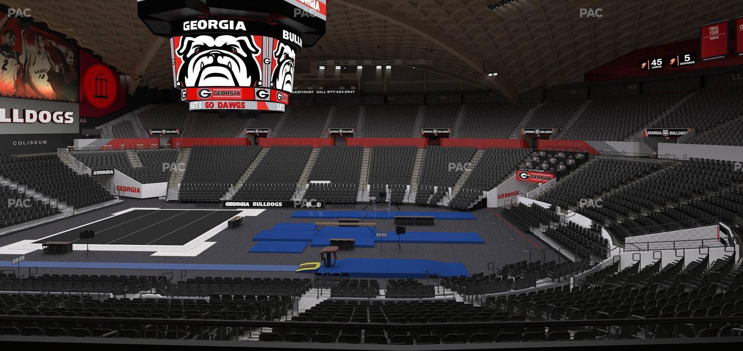 Stegeman Coliseum - Section Ss Seat View