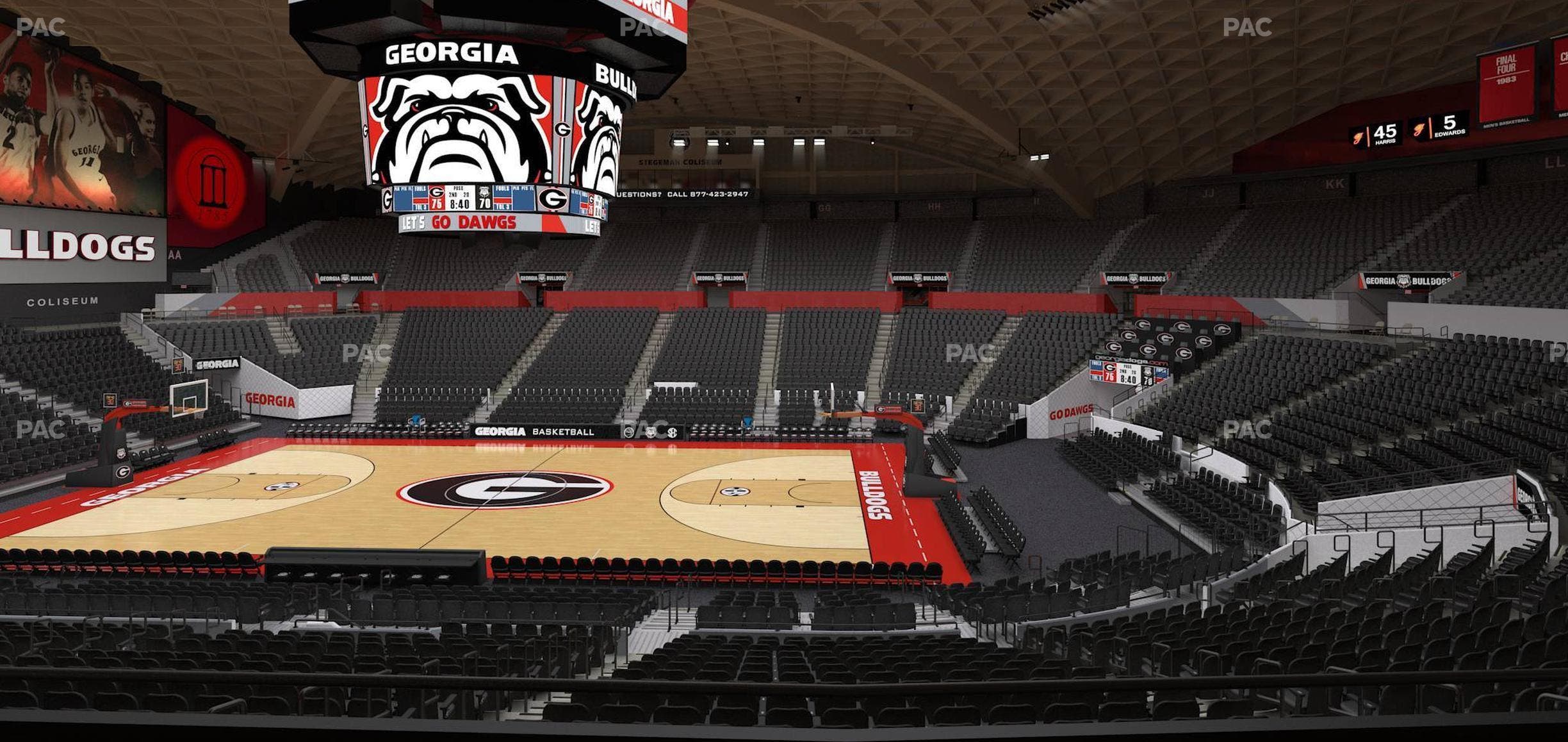Stegeman Coliseum - Section Ss Seat View