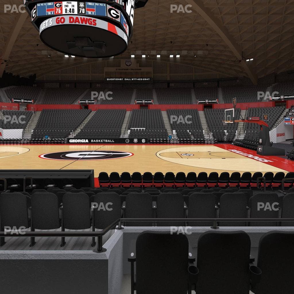 Stegeman Coliseum - Section T Seat View
