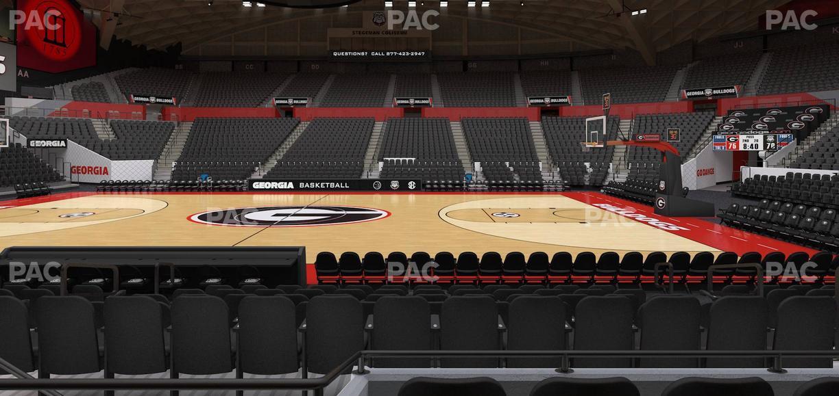Stegeman Coliseum - Section T Seat View