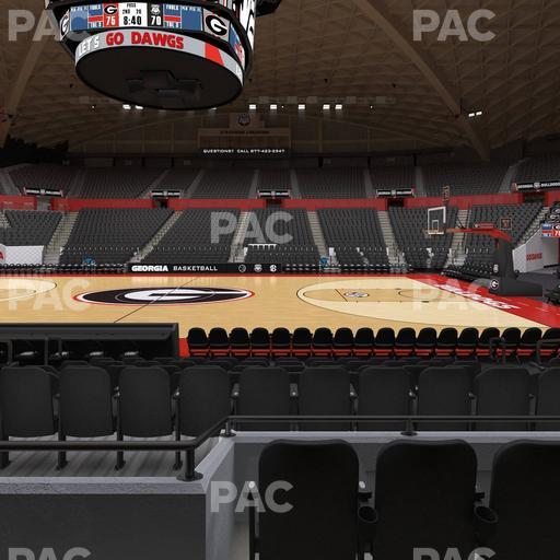 Stegeman Coliseum - Section T Seat View