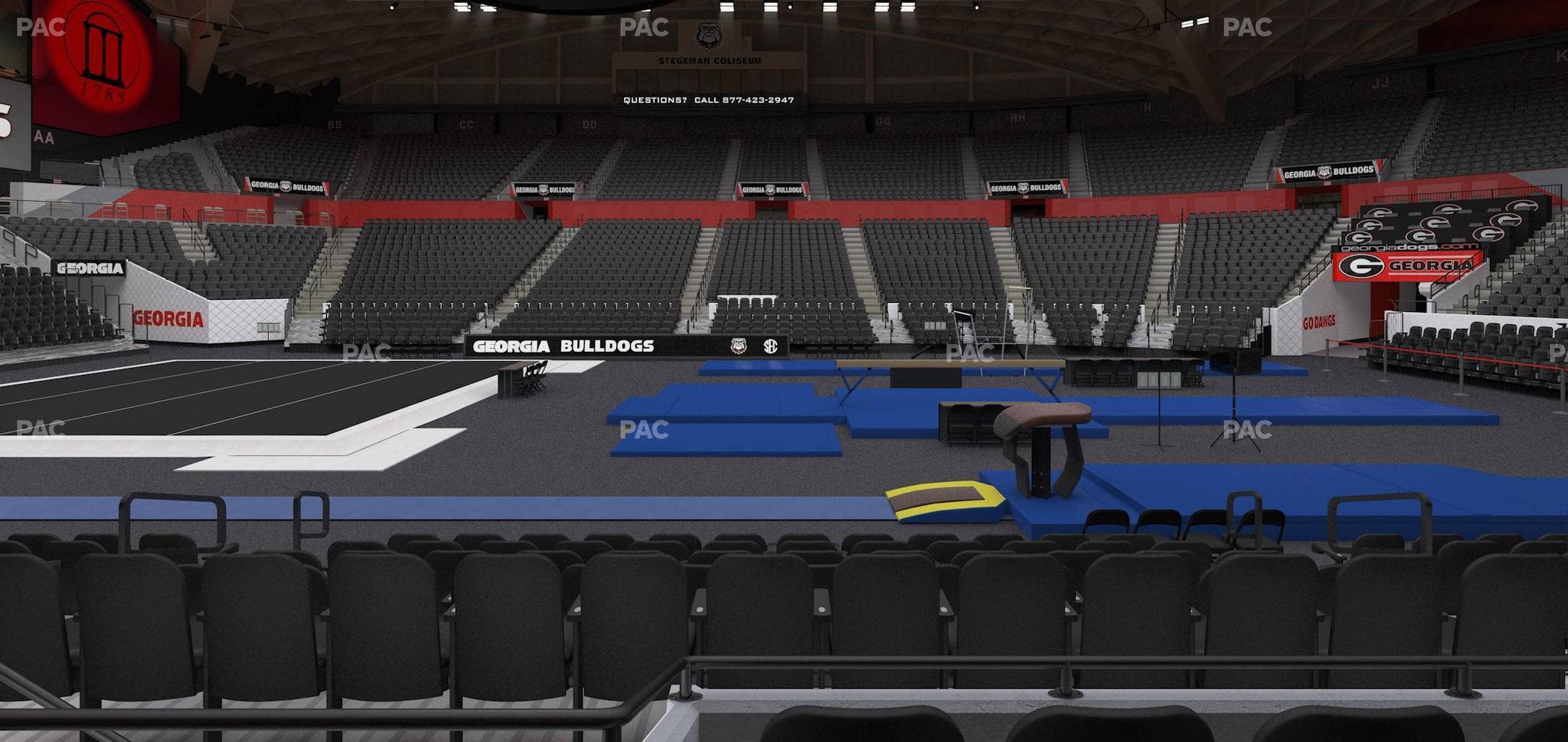 Stegeman Coliseum - Section T Seat View