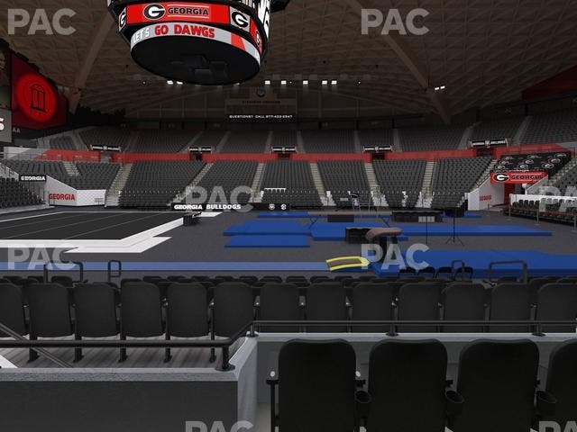 Stegeman Coliseum - Section T Seat View