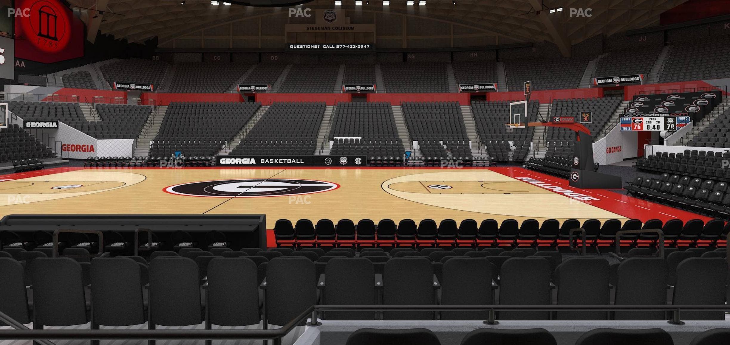 Stegeman Coliseum - Section T Seat View