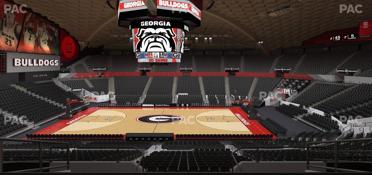 Stegeman Coliseum - Section Tt Seat View