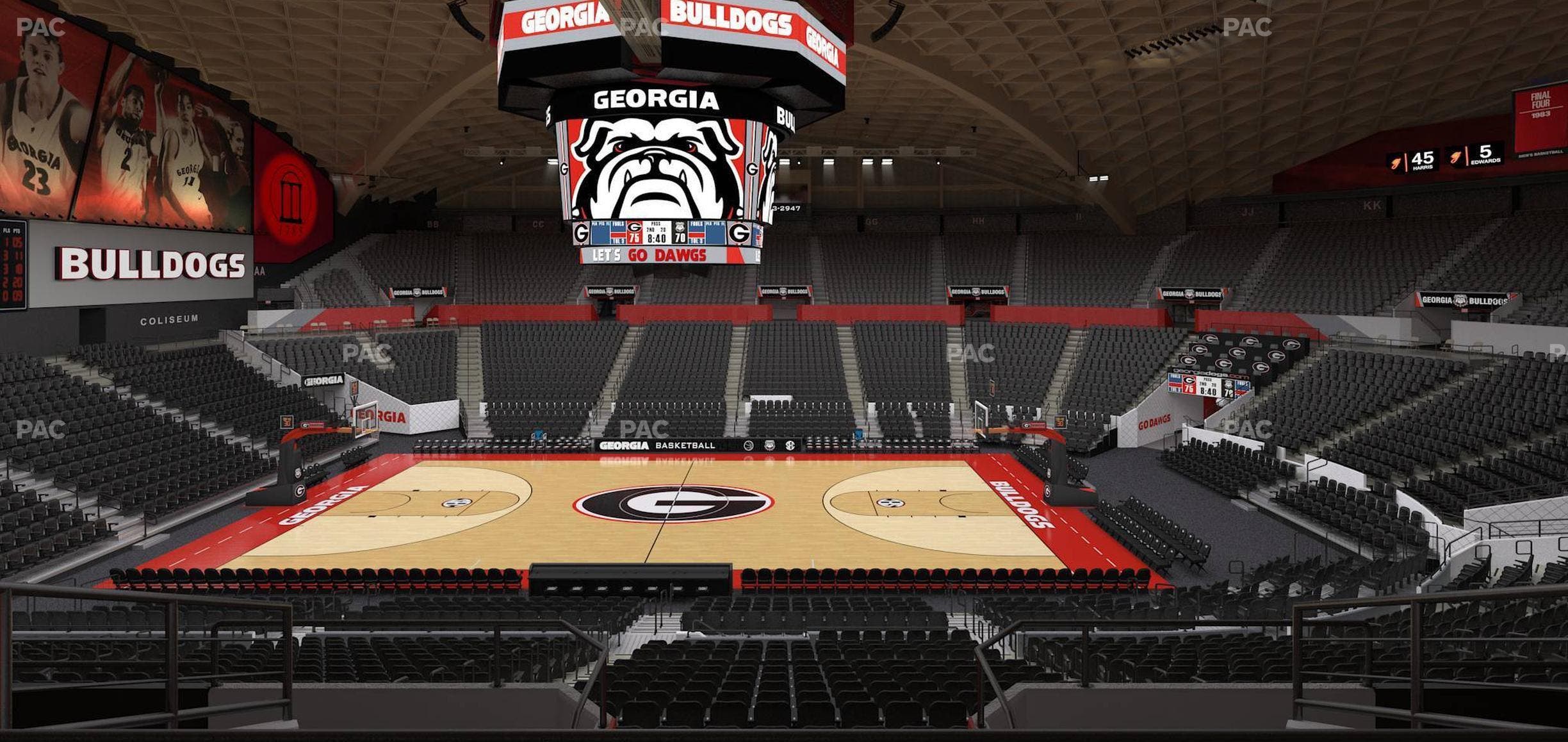 Stegeman Coliseum - Section Tt Seat View
