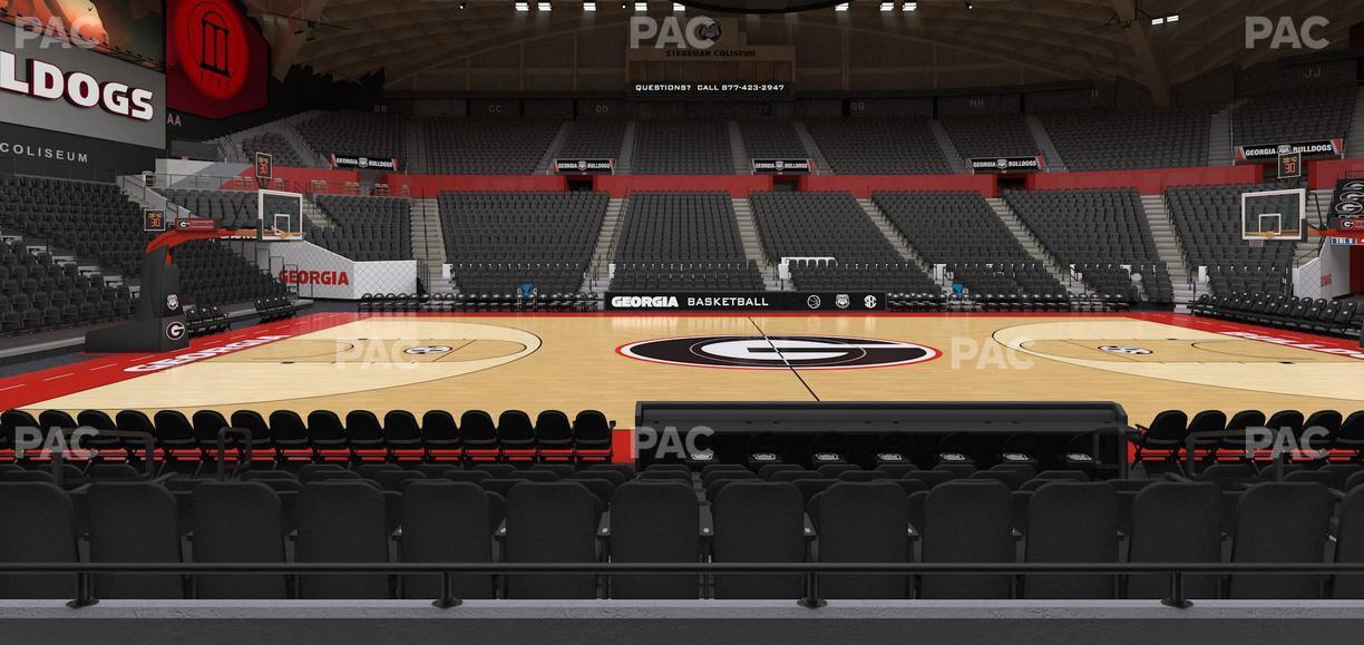 Stegeman Coliseum - Section U Seat View