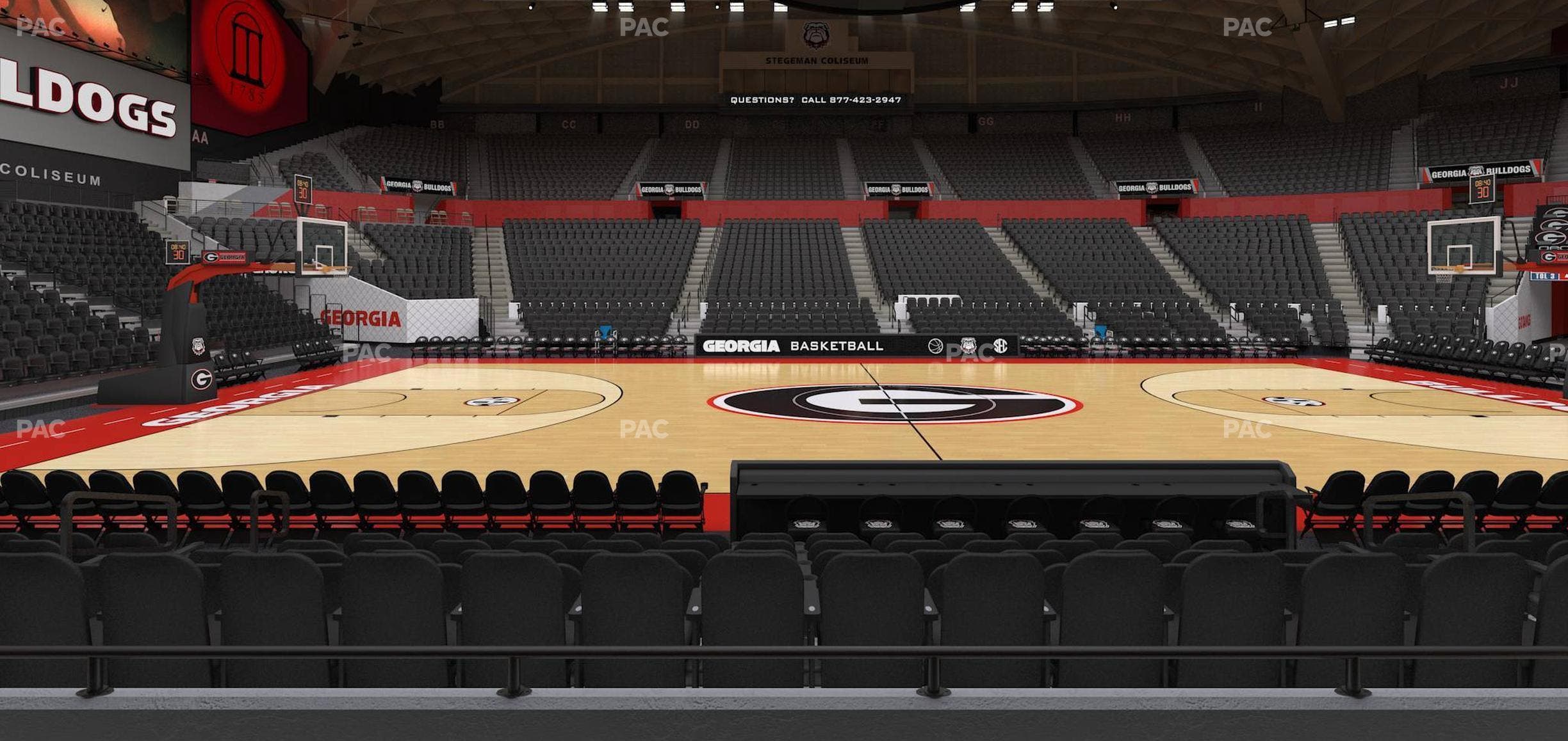 Stegeman Coliseum - Section U Seat View