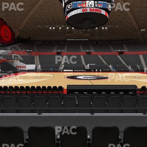 Stegeman Coliseum - Section U Seat View
