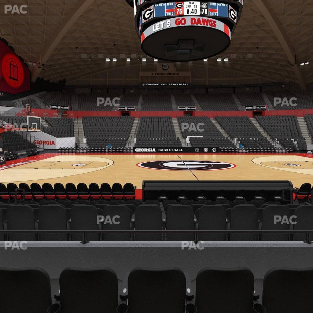 Stegeman Coliseum - Section U Seat View