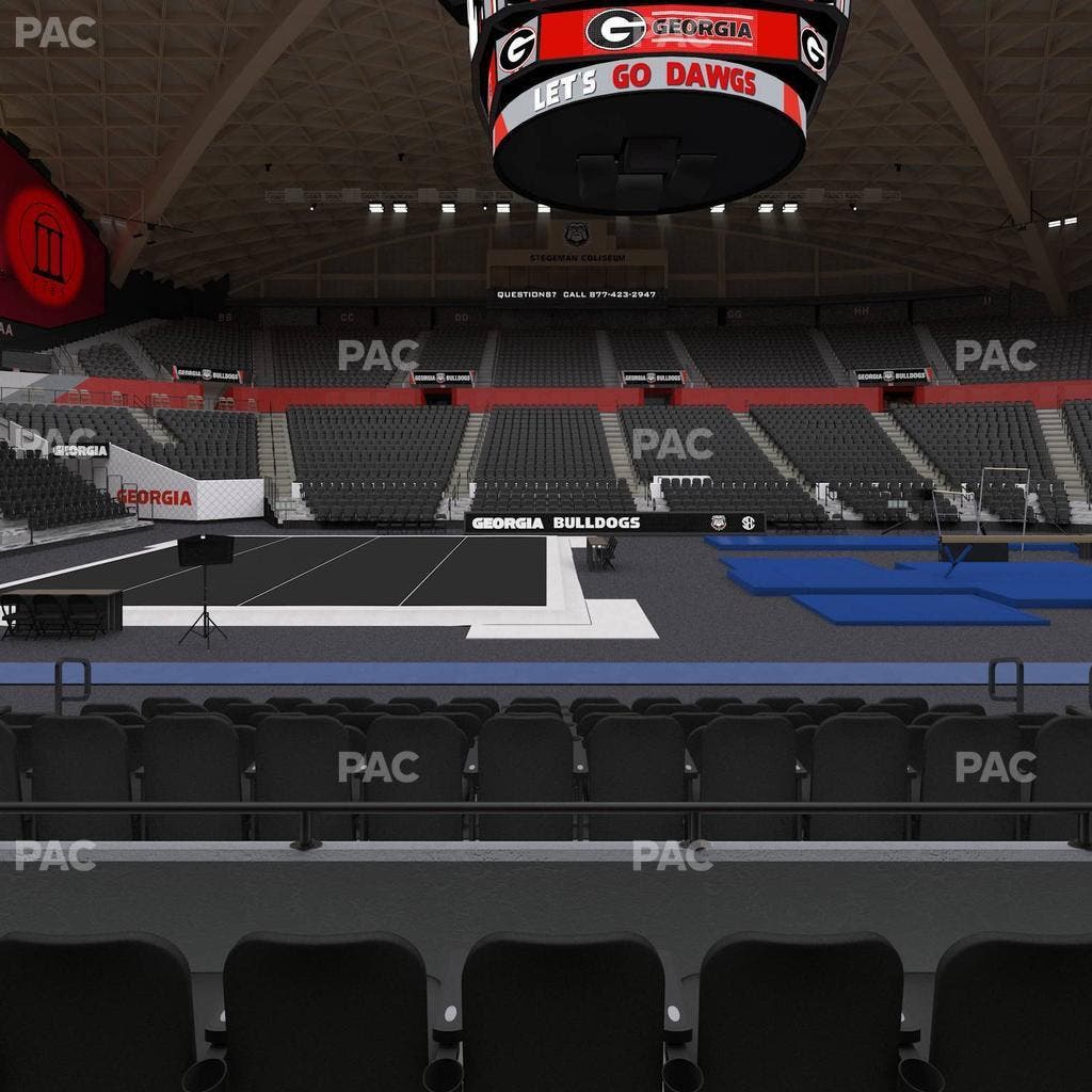 Stegeman Coliseum - Section U Seat View
