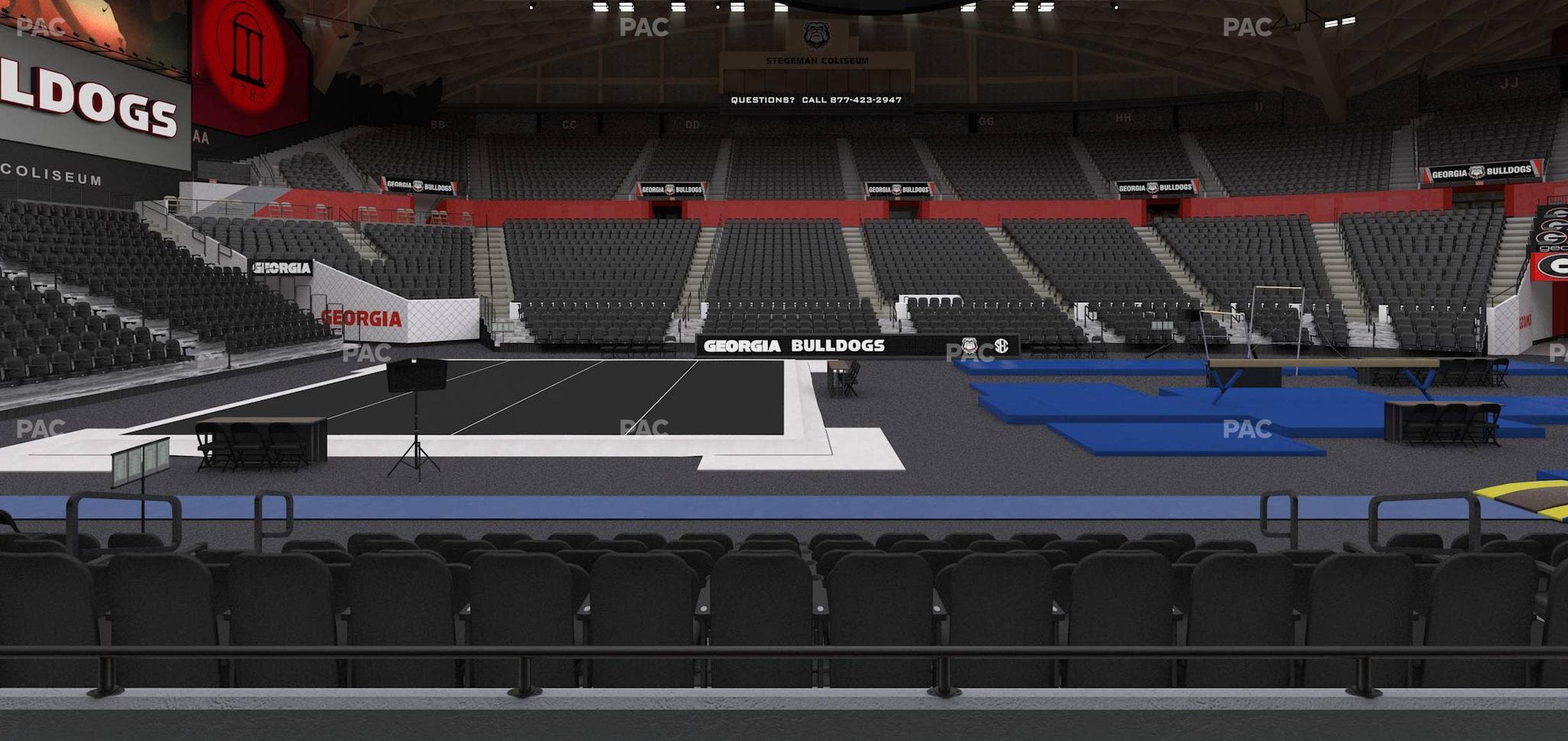 Stegeman Coliseum - Section U Seat View