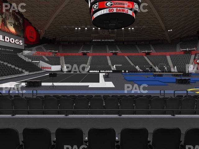 Stegeman Coliseum - Section U Seat View