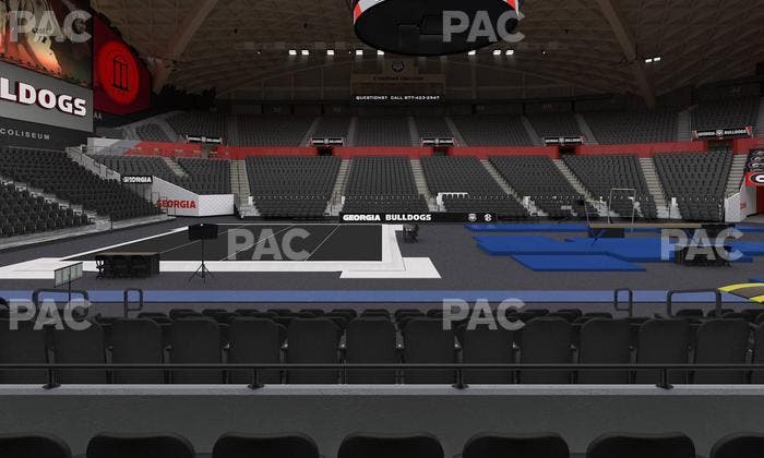 Stegeman Coliseum - Section U Seat View