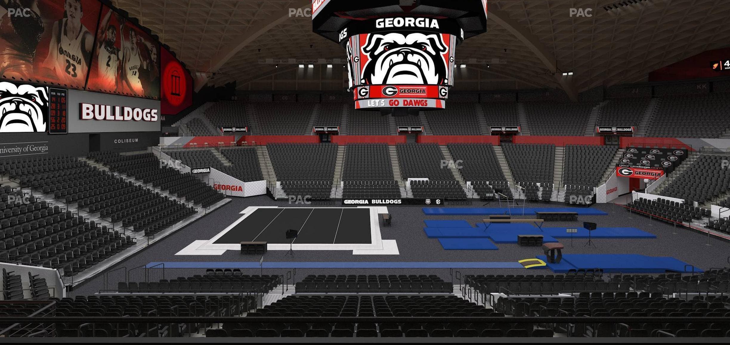 Stegeman Coliseum - Section Uu Seat View