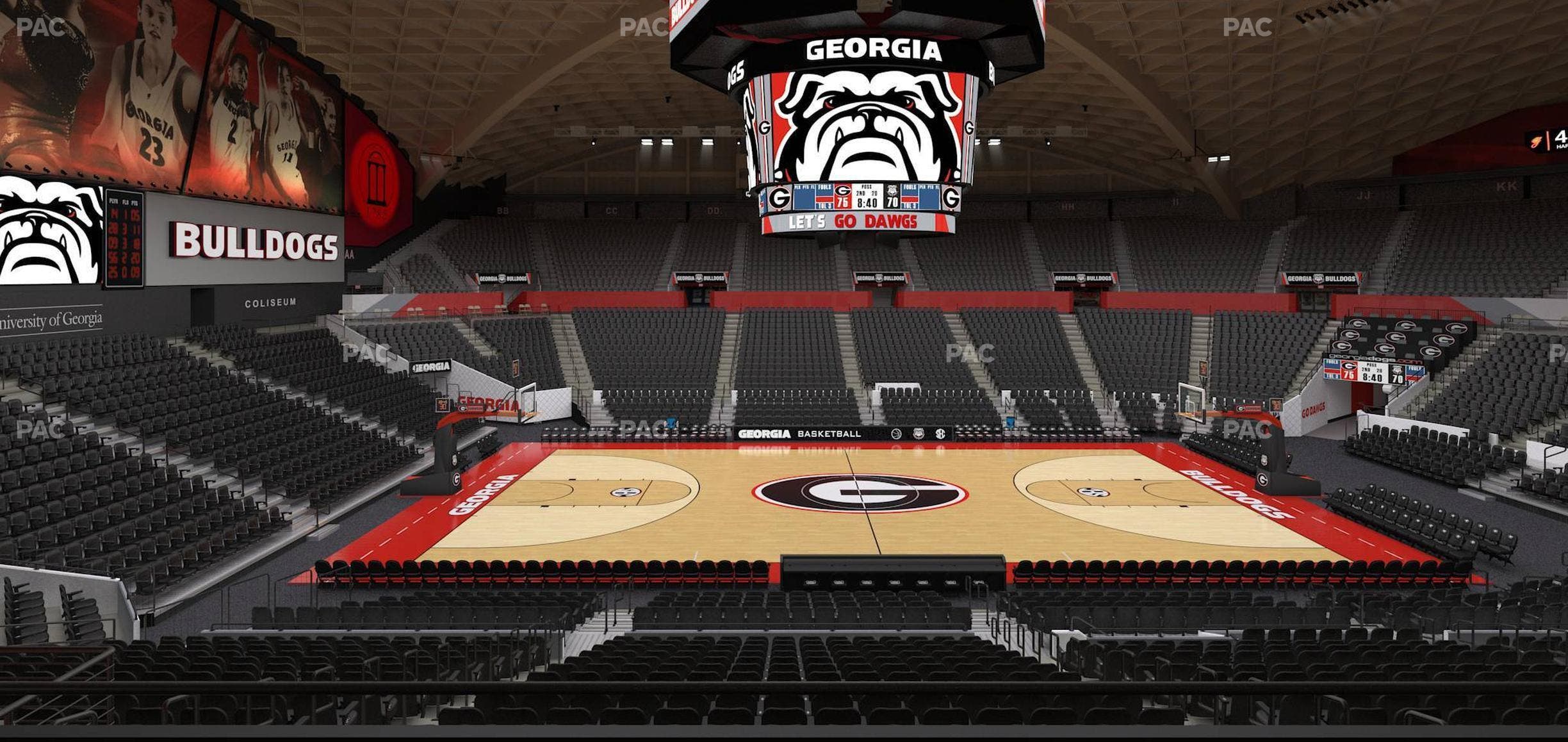 Stegeman Coliseum - Section Uu Seat View