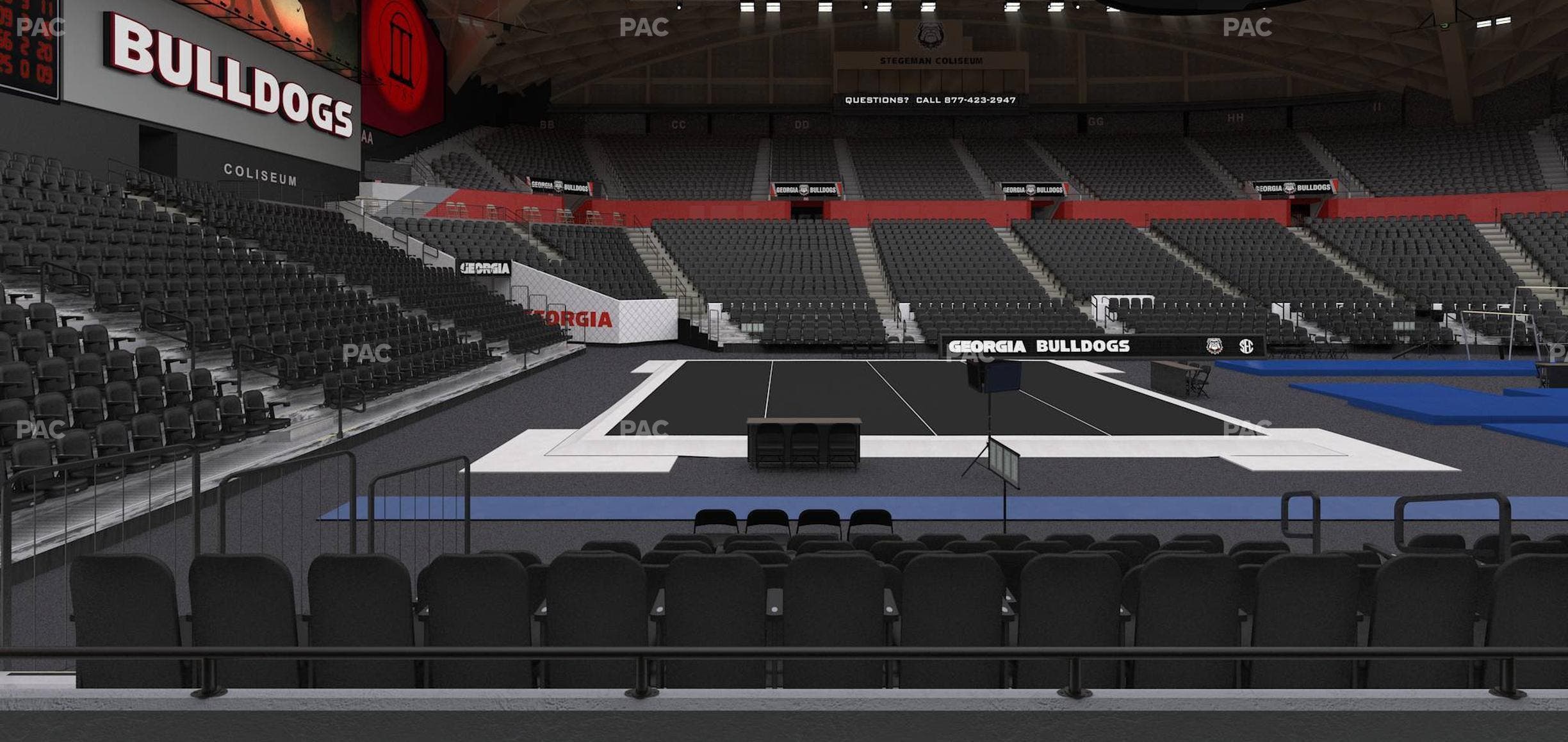 Stegeman Coliseum - Section V Seat View