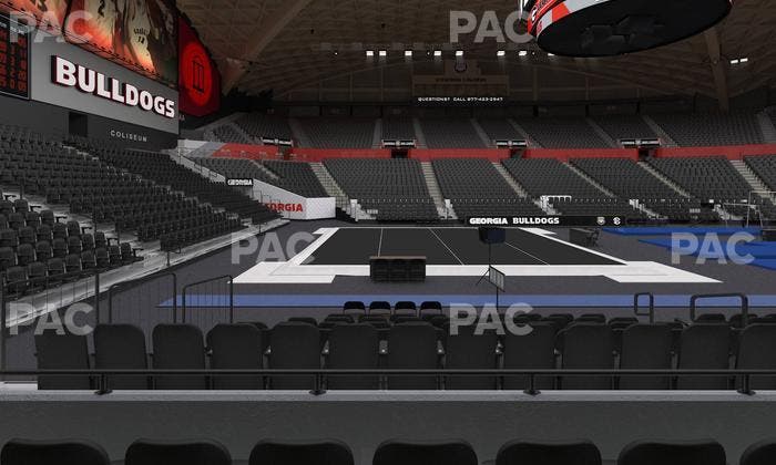 Stegeman Coliseum - Section V Seat View